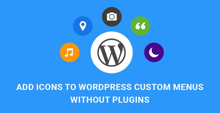 Icons WordPress Custom Menus
